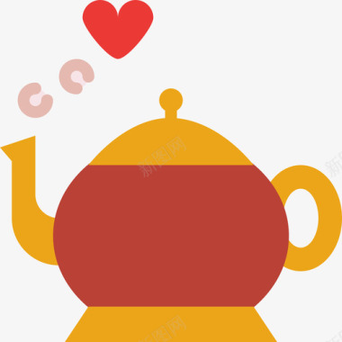 茶壶浪漫35扁平图标图标