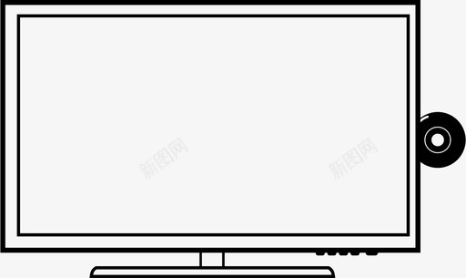 电视tv电视电子监视器图标图标