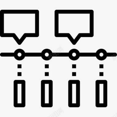 多彩图表时间线图表和图表大纲图标图标