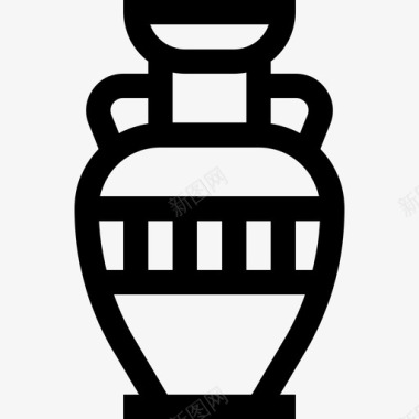 如意纹花瓶埃及4直纹图标图标