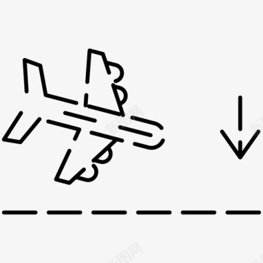 公告飞机着陆飞机机场图标图标