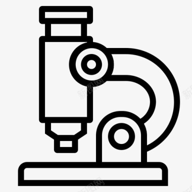 埃博拉研究显微镜实验室研究图标图标