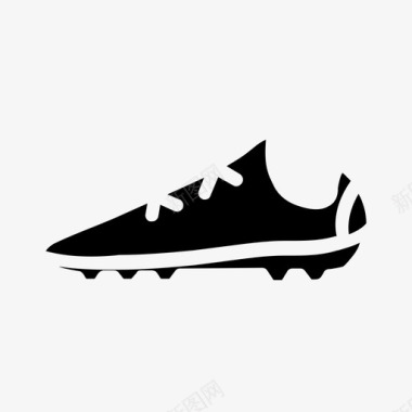 足球鞋足球足球符号图标图标