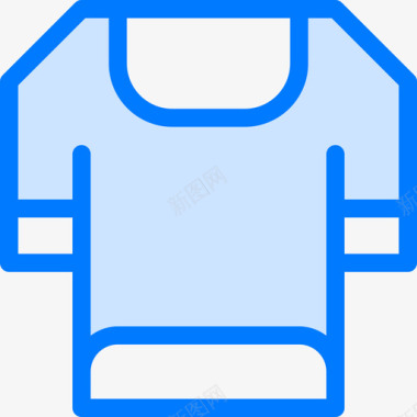 T恤乒乓球2蓝色图标图标