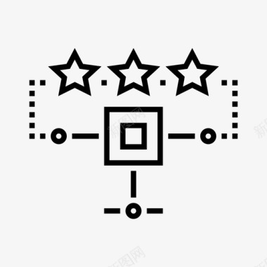 星级网络等级评论服务器图标图标