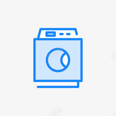 彩色洗衣机图标图标