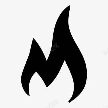 火焰篝火燃烧图标图标