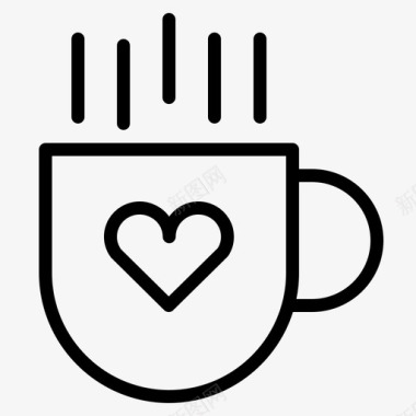 爱咖啡咖啡浪漫图标图标