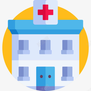 高层公寓医院急诊室16号公寓图标图标