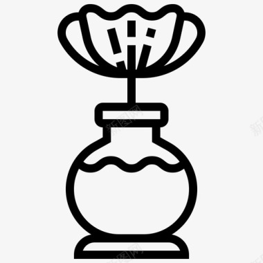 花瓶陶瓷装饰图标图标