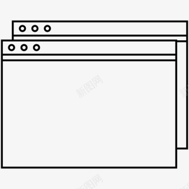 窗口窗口页面图标图标