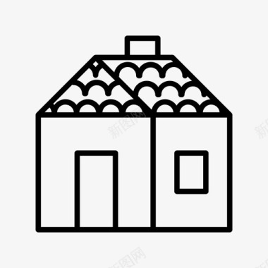 住宅屋顶房屋和建筑物图标图标