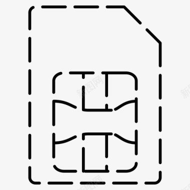 SIM卡是卡移动是卡基本用户界面虚线图标图标