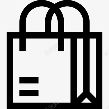购物袋商场16直列图标图标
