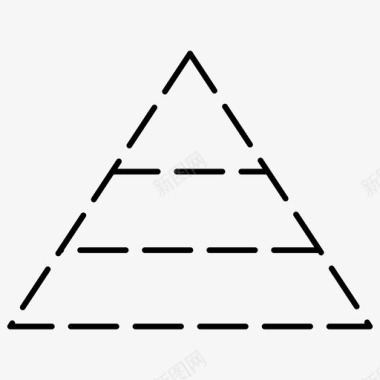 金字塔信息图步骤图标图标