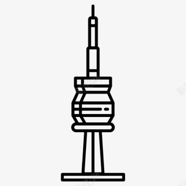 多伦多加拿大cn塔图标图标