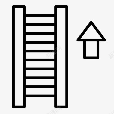 梯子箭头楼梯图标图标