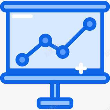 折线图业务284蓝色图标图标