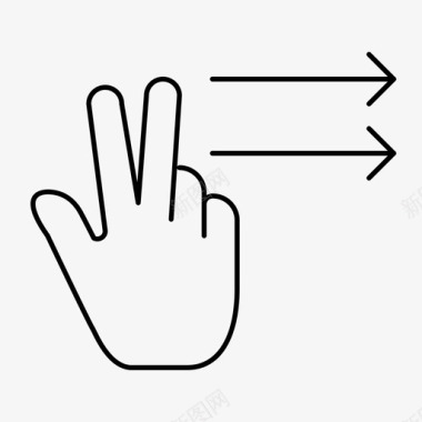 手指手势右手图标图标