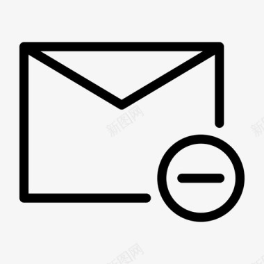 购物邮件删除电子邮件图标图标
