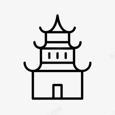 警察局房屋中国建筑文化图标图标