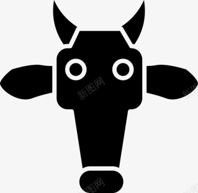 公牛动物白天图标图标
