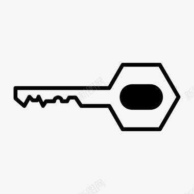 钥匙锁钥匙门禁锁图标图标