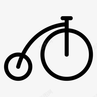 运动自行车便士硬币运动图标图标