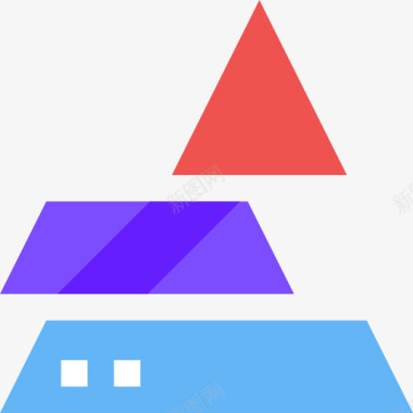 金字塔图统计图和图表2平面图图标图标