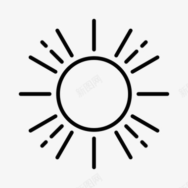 太阳气候天气预报图标图标