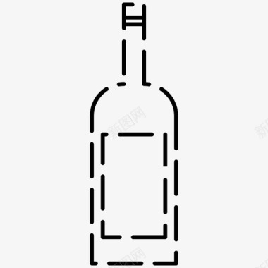 瓶子饮料葡萄酒图标图标