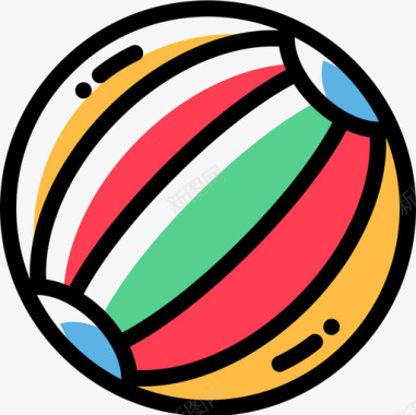 球球免抠素材沙滩球圣诞175颜色省略图标图标