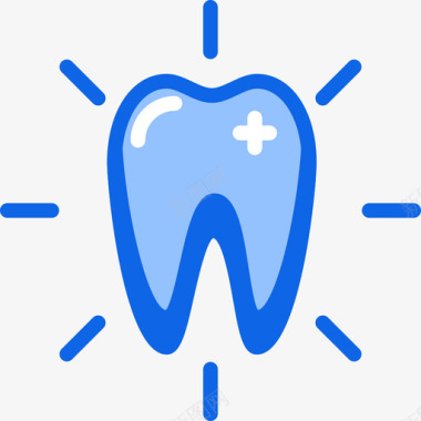 牙齿牙齿13蓝色图标图标