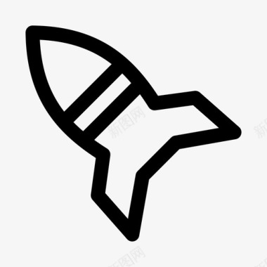 火箭轨道宇宙飞船图标图标