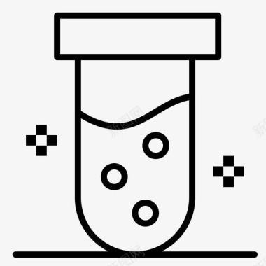 试管生物化学实验室图标图标