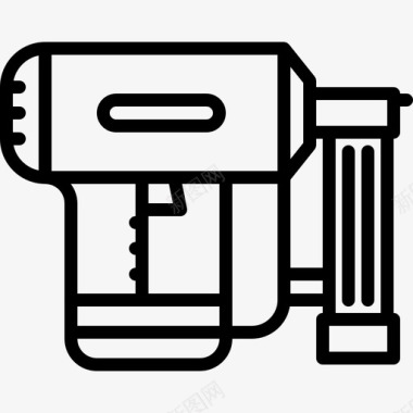 健身工具打钉枪修理工具图标图标