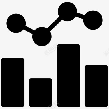 生长趋势趋势分析业务图增长图图标图标