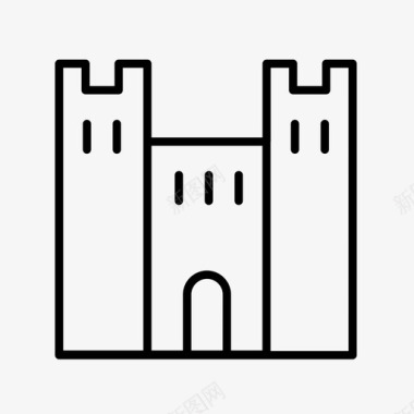 城堡堡垒庄园图标图标