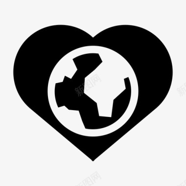 世界的爱慈善天图标图标