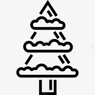 树冬季51线形图标图标