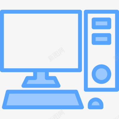 设备停用计算机计算机设备5蓝色图标图标