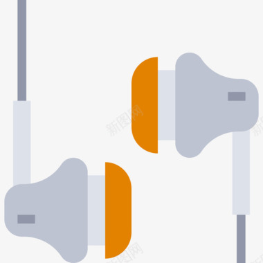 森海塞尔耳机耳机电脑配件2扁平图标图标