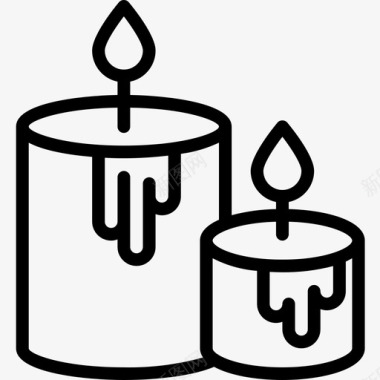 蜡烛感恩节52直系图标图标