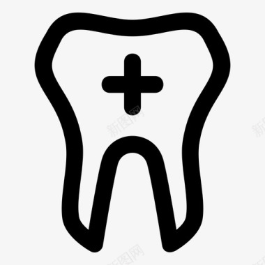 牙矫正牙牙医挺杆图标图标