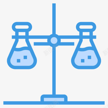 学习化学烧瓶化学36蓝色图标图标