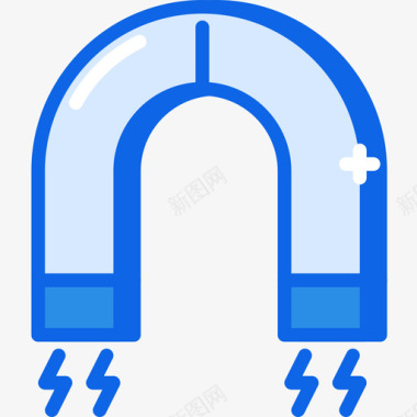 磁铁科学82蓝色图标图标