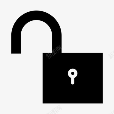 不安全解锁免费开放图标图标