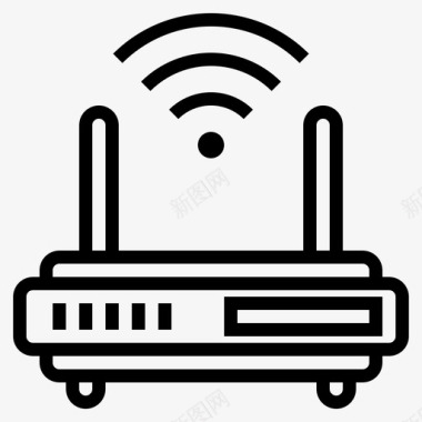 淘的6路由器计算机和网络6线性图标图标