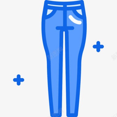 裤子时尚5蓝色图标图标