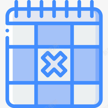 纯净蓝色日历和行动2蓝色图标图标